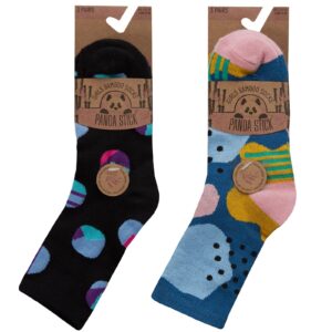 3 Pairs of Abstract Design Pattern Bamboo Socks for Girls