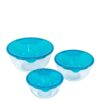 3-Piece Pyrex Prep & Store Bowl Set with Lids - 0.5L, 1.0L, 2.0L