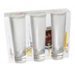 300ml Diamond Tube Glass Tumblers - Pack of 3