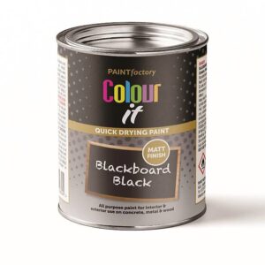 300ml Fast-Drying Blackboard Black Paint by Paint Factory