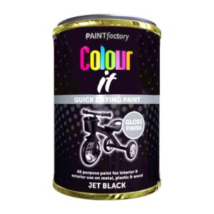 300ml Jet Black Quick-Drying Paint by Paint Factory