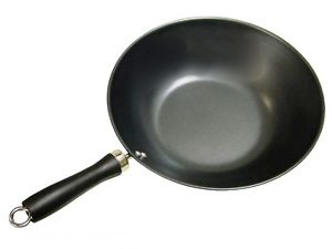 30CM WOK WITH BAKELITE HANDLE