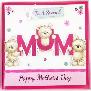 31CM MOTHER'S DAY CARDS WITH TEDDY BEAR