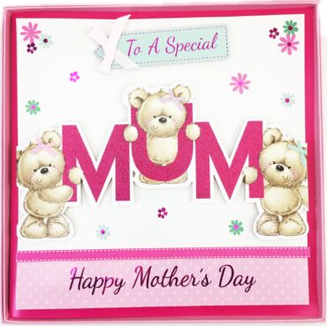 31CM MOTHER'S DAY CARDS WITH TEDDY BEAR