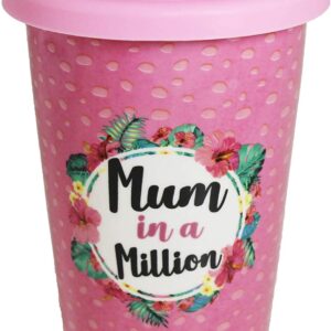 320ML Double Wall Cup with Lid - Mum in a Million