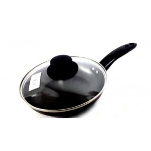 32CM MASTERCOOK NON-STICK FRYING PAN WITH GLASS LID