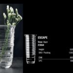 32CM PASABAHCE ESCAPE CRYSTALLIN VASE
