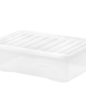 32L Transparent Under-Bed Storage Box with Lid by WHAM