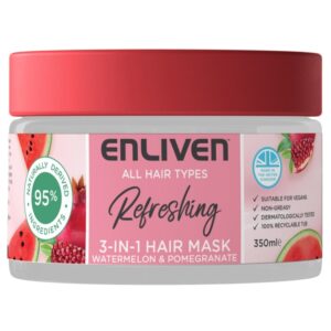 350ml Enliven 3-in-1 Hair Mask with Refreshing Watermelon & Pomegranate