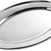 35cm Oval Serving Dish in Stainless Steel