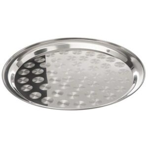 35CM Round Stainless Steel Tray Set