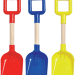 36cm Sand Spade with Wooden Handle - Available in Various Colors