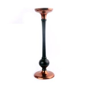 37CM Black Copper Candle Holder for Pillars