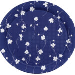 38CM Round Melamine Tray with Various Designs and Colors