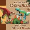 3D Dinosaur Card Models