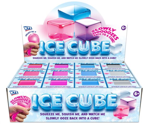 4 Assorted Squish & Squeeze Ice Cubes CDU