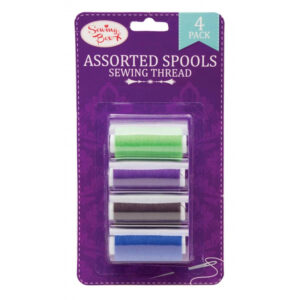 4 Pack Assorted Sewing Thread Spools