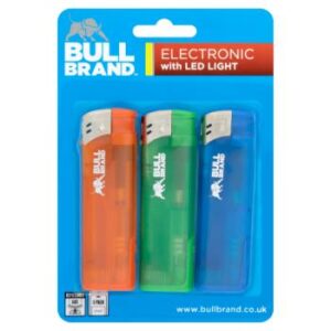 4-Pack Bull Electronic Lighters