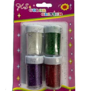 4-Pack Glitter Shaker Pots - Assorted Colors