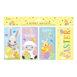 4-Pack of Adorable Easter Money Wallets