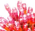 40 LED String Lights, Battery Operated, Red