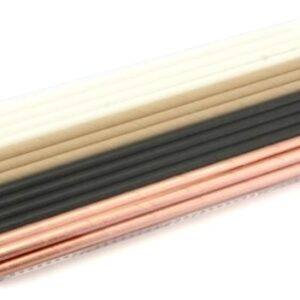 40-Pack of Paper Straws in Metallic and Solid Colors