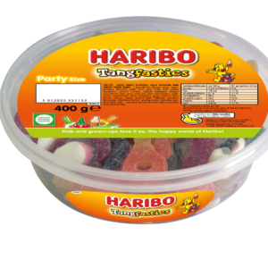 400g Drum of Haribo Tangfastics