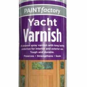 400ML Clear Gloss Yacht Varnish Wood Spray Paint by Paint Factory