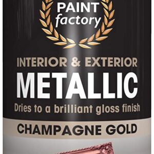 400ML Metallic Champagne Gold Spray Paint by Paint Factory