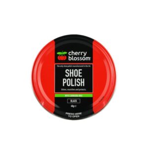 40g Black Shoe Polish in Cherry Blossom Tin