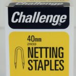 40mm Zinc Plated Netting Staples, 225g - CHALLENGE