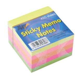 450 Sheets of 76 x 76mm Sticky Memo Notes