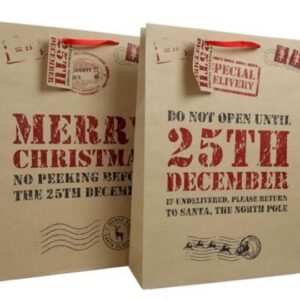 45CM X 33CM Christmas Gift Bag - Do Not Open Until December 25th