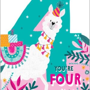 4th Birthday Card for Girl