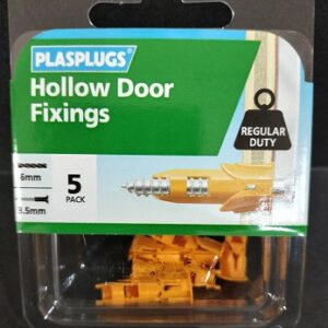 5-Pack Hollow Door Fixings by PLASPLUGS