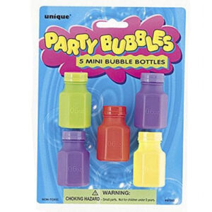 5-Pack Mini Bubble Bottles