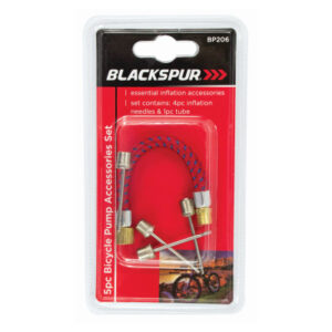 5-Piece Bicycle Pump Adapter Accessory Set by Blackspur