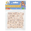 50-piece Alphabet Beads Set with Cord