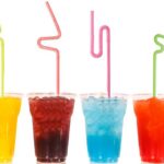 50 Vibrant Neon Colored Drinking Straws