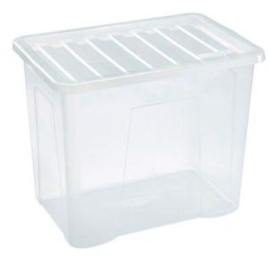 50 x 80L Clear Storage Boxes