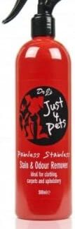 500ml DR J'S JUST 4 PETS Stain and Odor Remover Spray