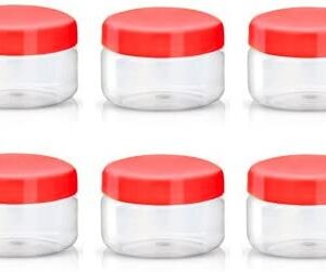 50ML Round Sunpet Plastic Food Storage Jar, Pack of 6