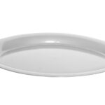 53CM WHITE OVAL PLATTER BY WHITEFURZE