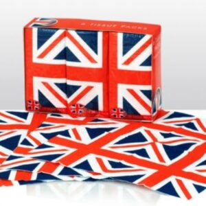 6-Pack 3-Ply Union Jack Facial Tissues