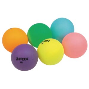 6-Pack Colored Table Tennis Balls