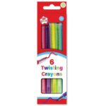6-Pack of Twisting Crayons for Kids