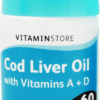 60-Count Cod Liver Oil 500mg by Vitamin Store