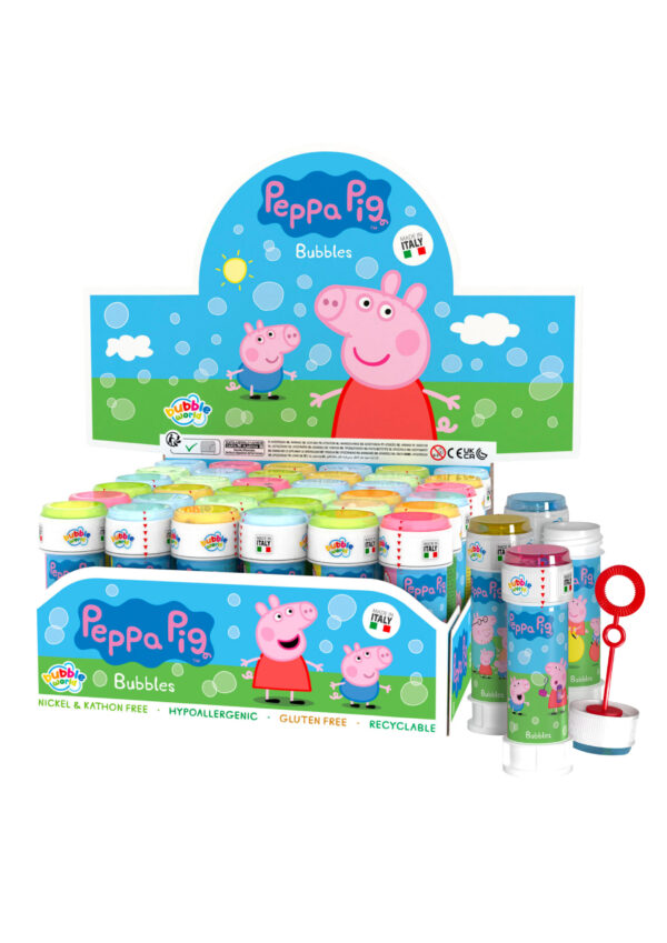 60ml Peppa Pig Bubble Tub with Wand CDU