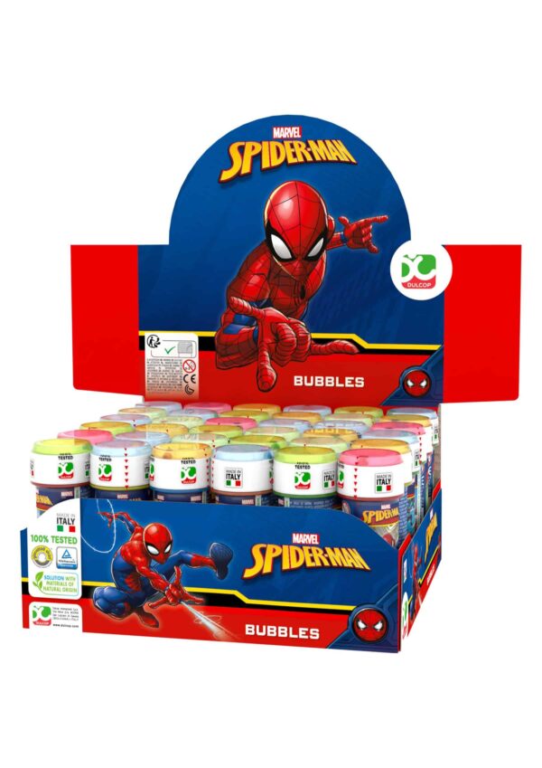 60ml Spiderman Bubble Tube with Wand CDU