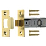 64mm / 2.5 Inch Polished Brass Tubular Mortice Latch by ERA